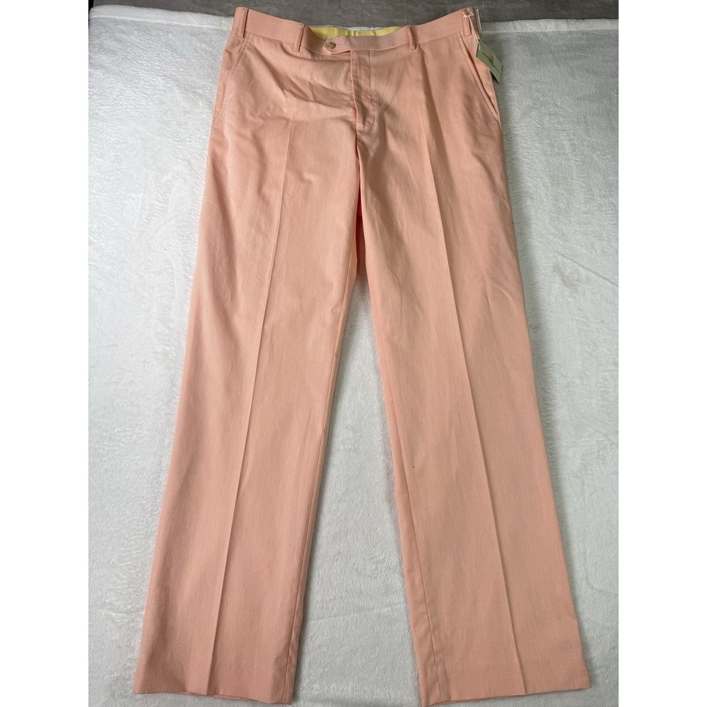 Southern Pines Chino Pants 36x32 Pink Preppy 100% Cotton Nantucket NWT